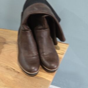 Dr. Scholl's Brown Heeled Boots